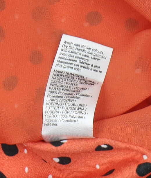 River Island Women’s Orange Polka Dot Camisole Tank Top