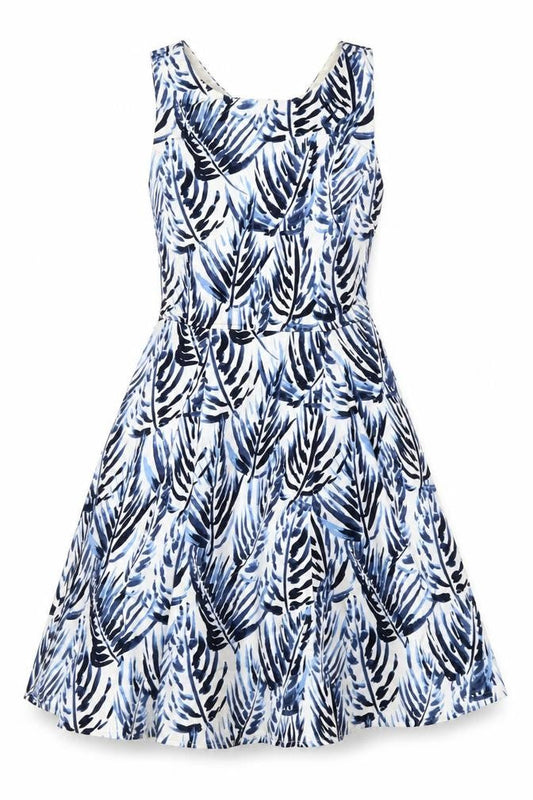 Jack Wills Women's Fit & Flare Multicolour Dress Size 8