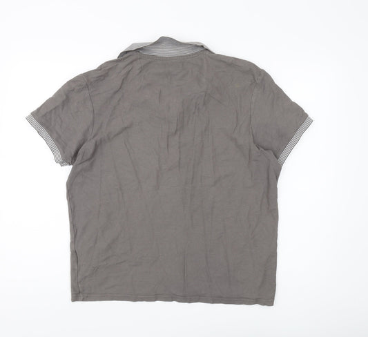 Smith & Jones Men's Grey Polo Shirt L Classic Summer