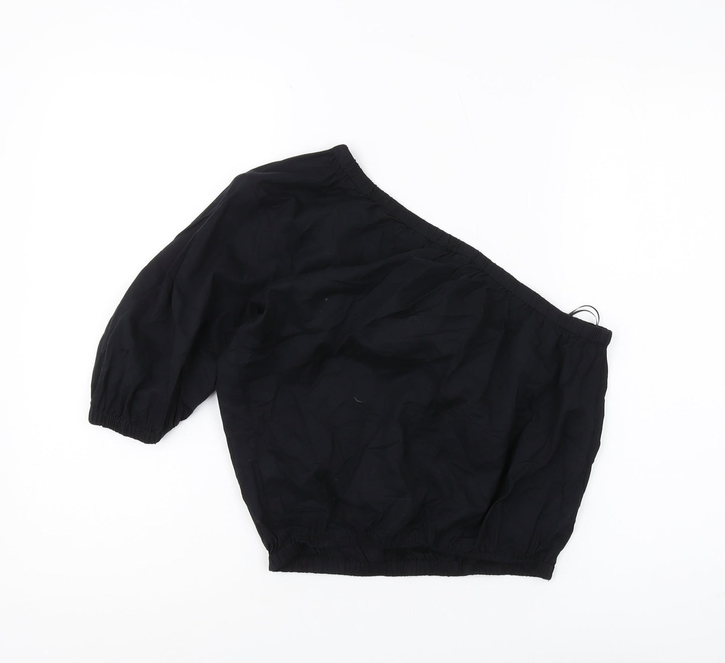 Marks and Spencer Women's Black One-Shoulder Blouse Size 10