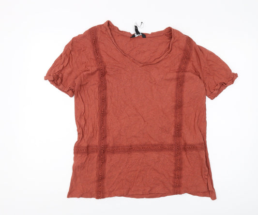 Long Tall Sally Women's Red Basic T-Shirt, Size M