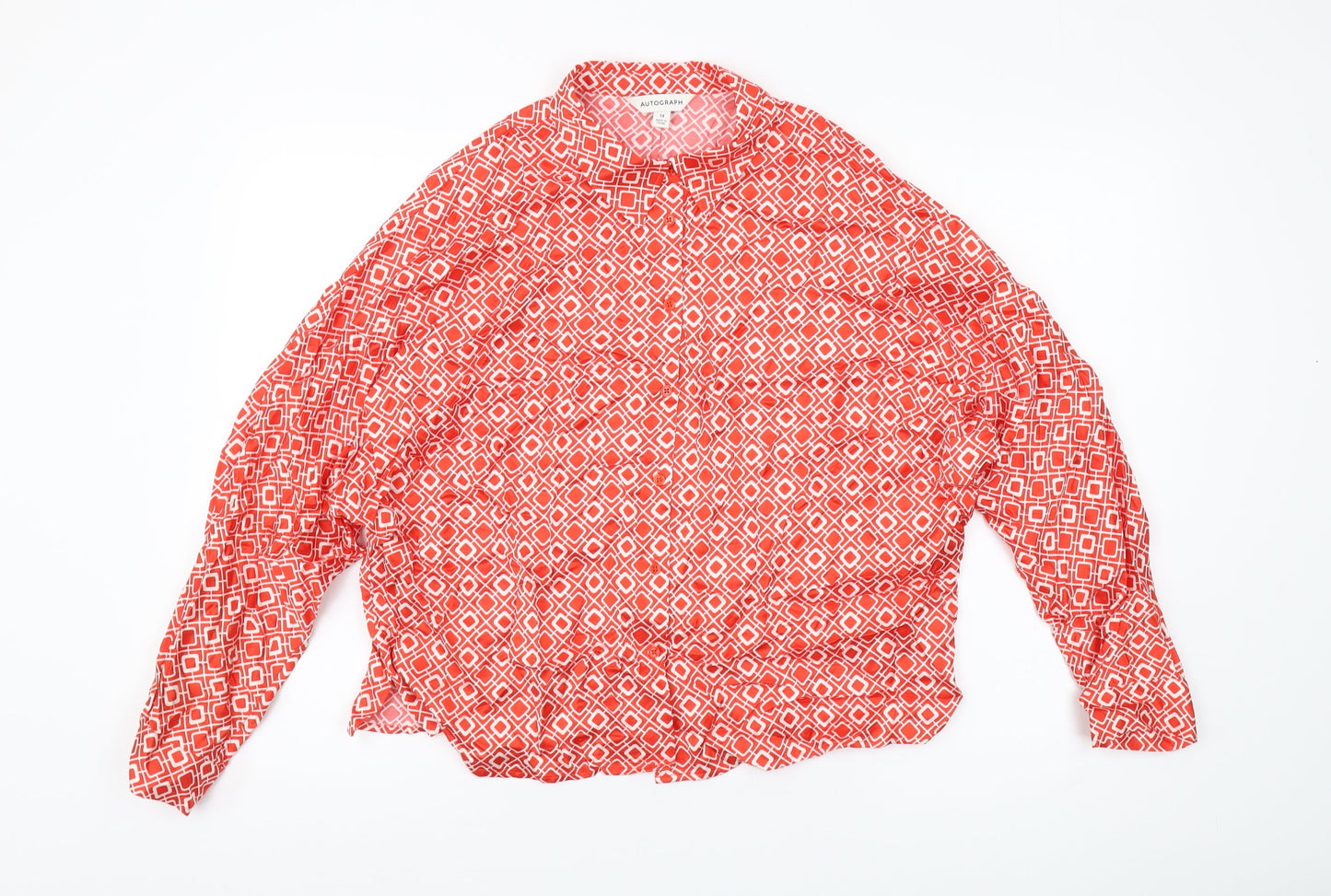 Marks and Spencer Women's Red Button-Up Blouse