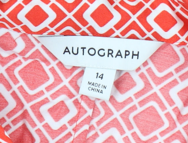 Marks and Spencer Women's Red Button-Up Blouse