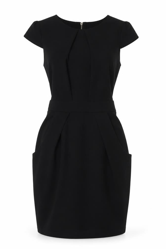 Voulez Vous Women's Black Size 8 Sheath Dress