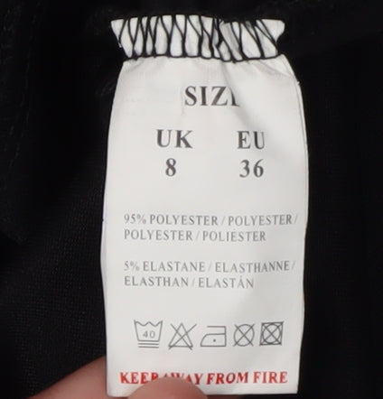 Voulez Vous Women's Black Size 8 Sheath Dress