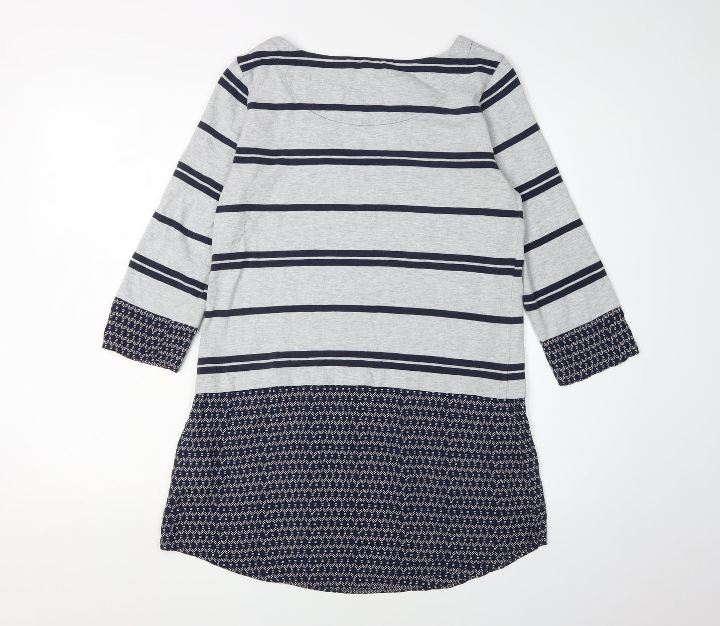 White Stuff Women's Grey Striped Tunic Size 10