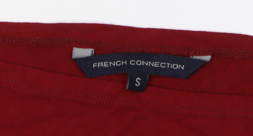 French Connection Women's Red Basic Blouse S