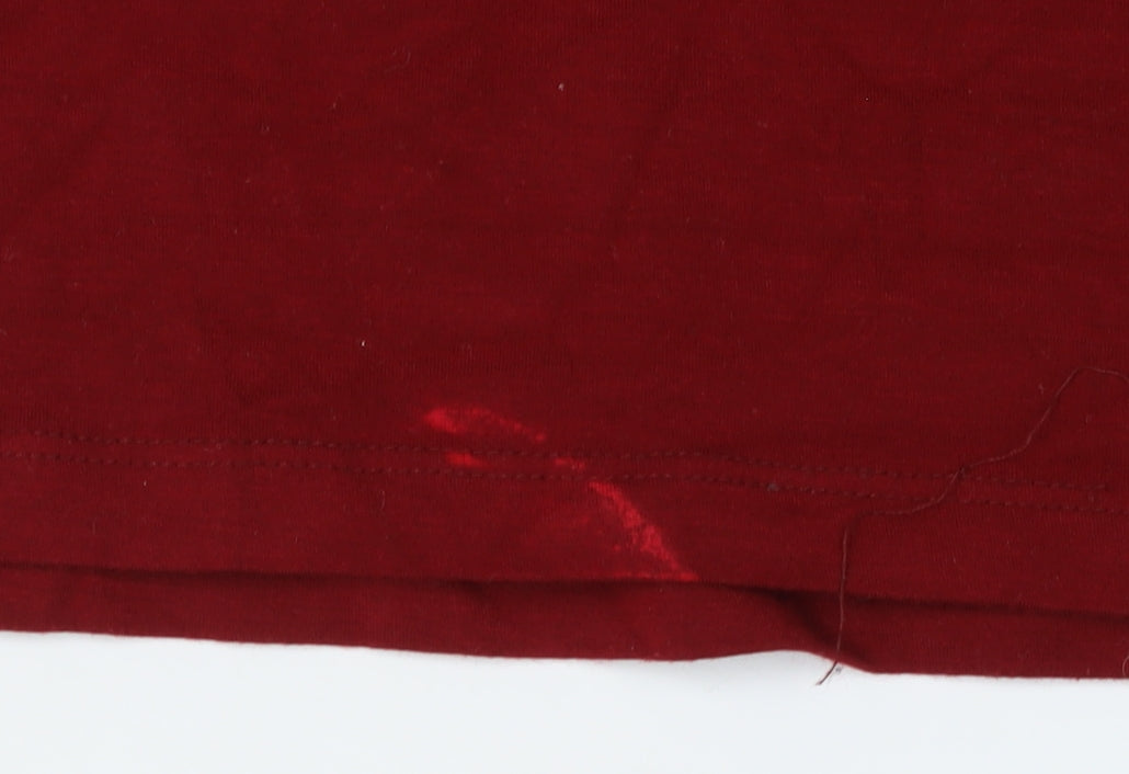 French Connection Women's Red Basic Blouse S