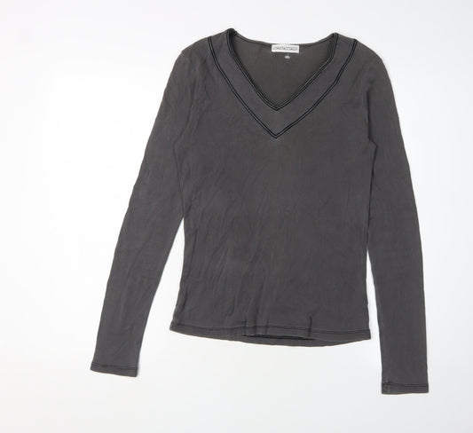Long Tall Sally Women's Black V-Neck Top Size 10
