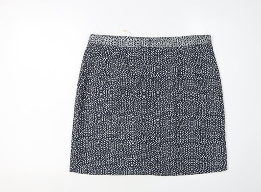 Monsoon Women's Multicoloured Skirt Size 14 Geometric