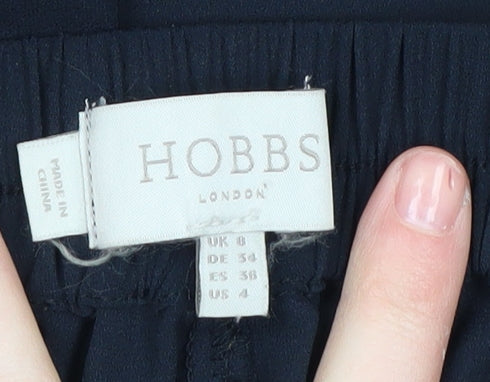 Hobbs Women's Black Cropped Wide-Leg Trousers