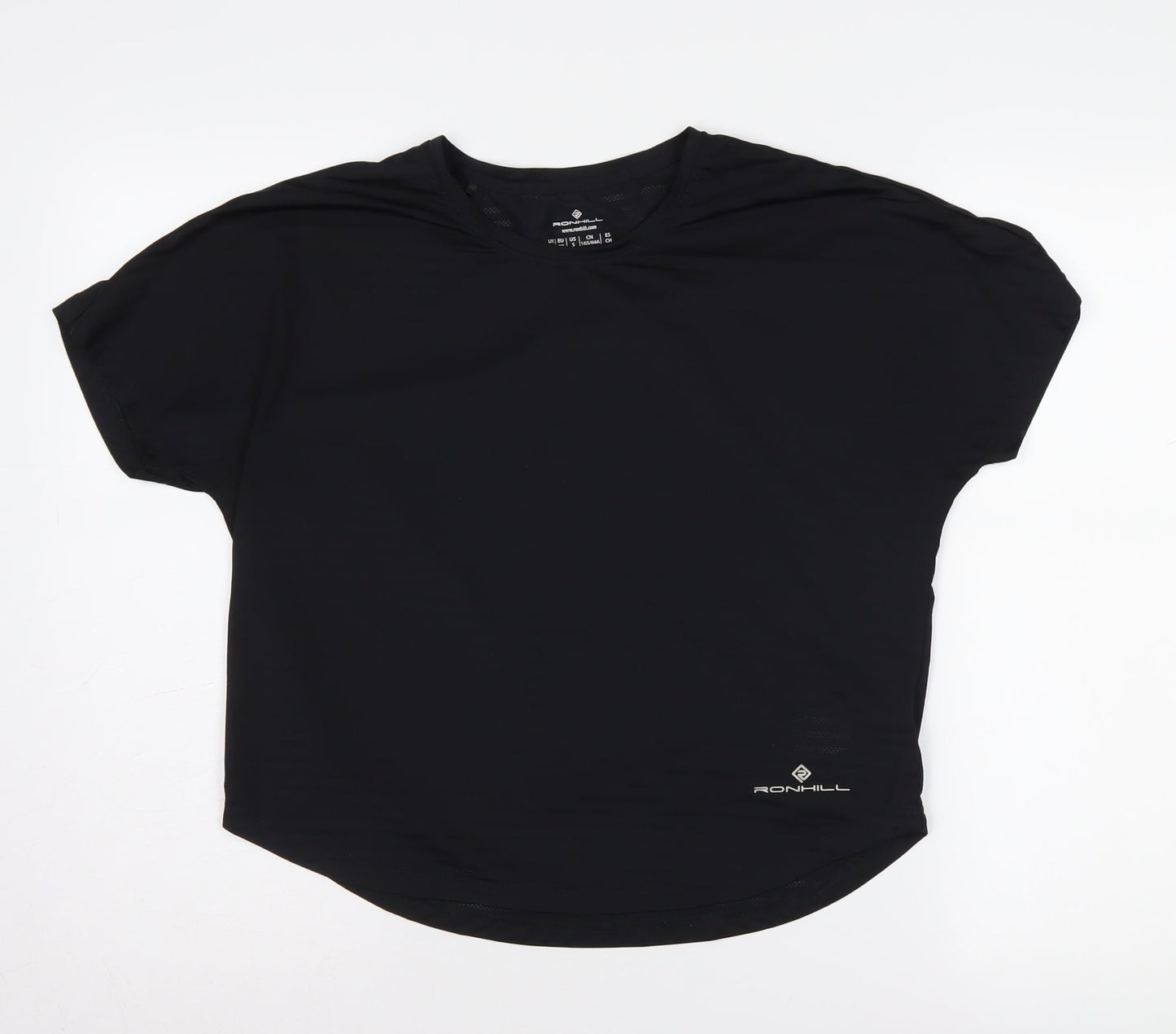 Ronhill Women's Black T-Shirt 10 for Running
