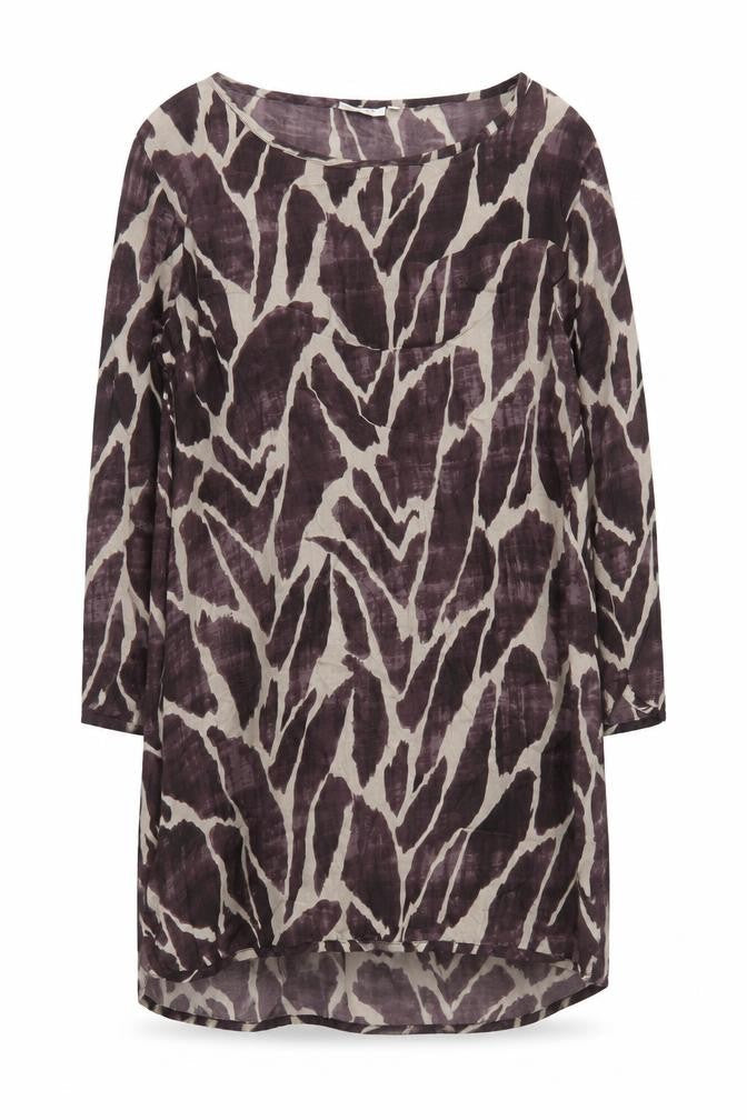 Masai Women's Brown Animal Print Shift Dress S