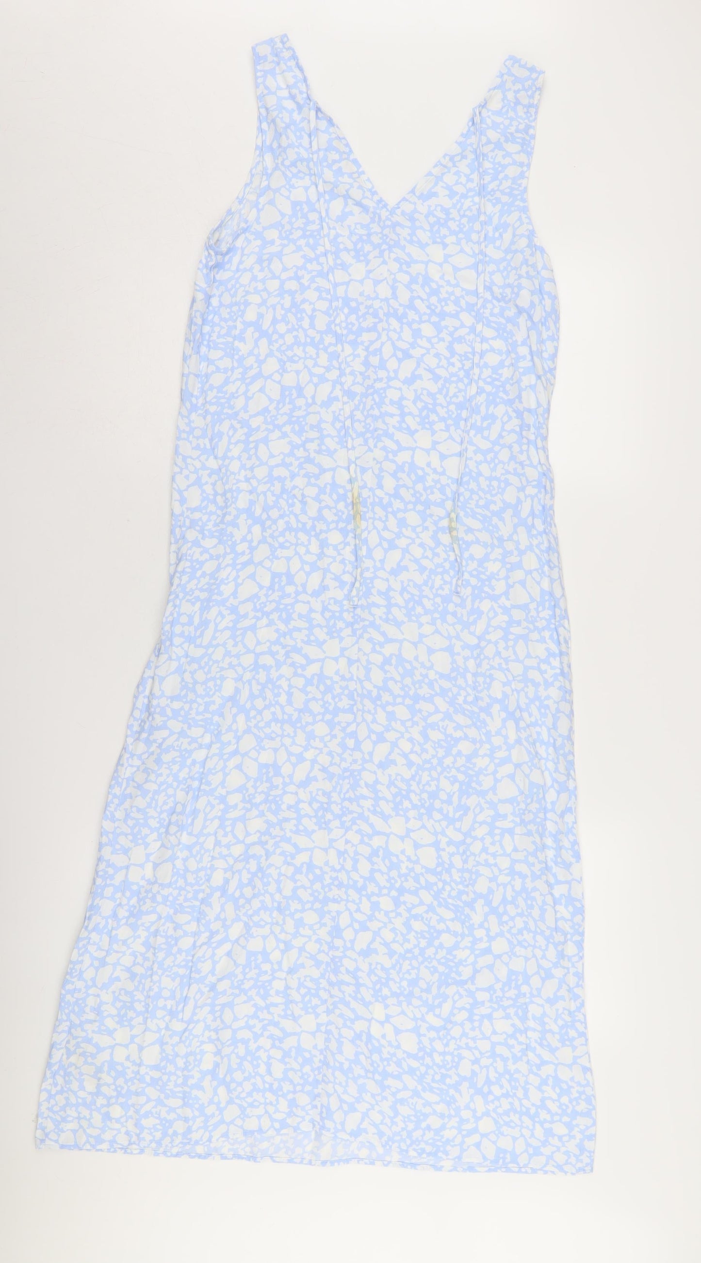 Marks and Spencer Women's Blue Slip Dress, Size 8