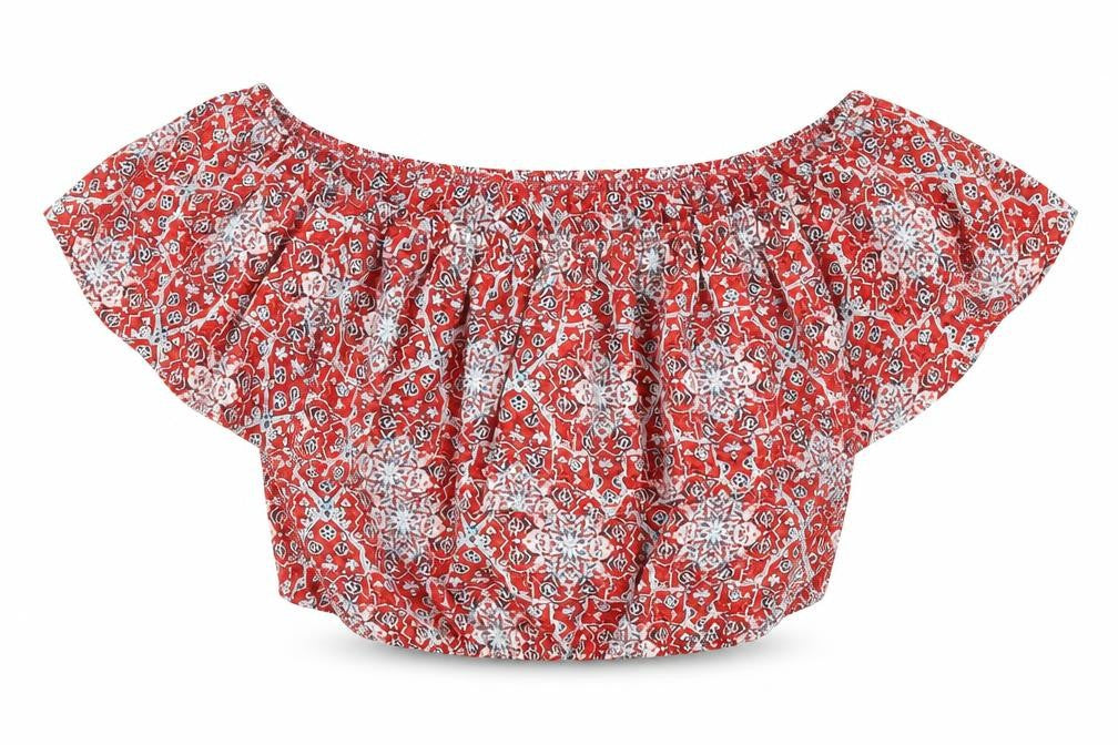 Womens UK Size M Hollister Red Polyester Blouse