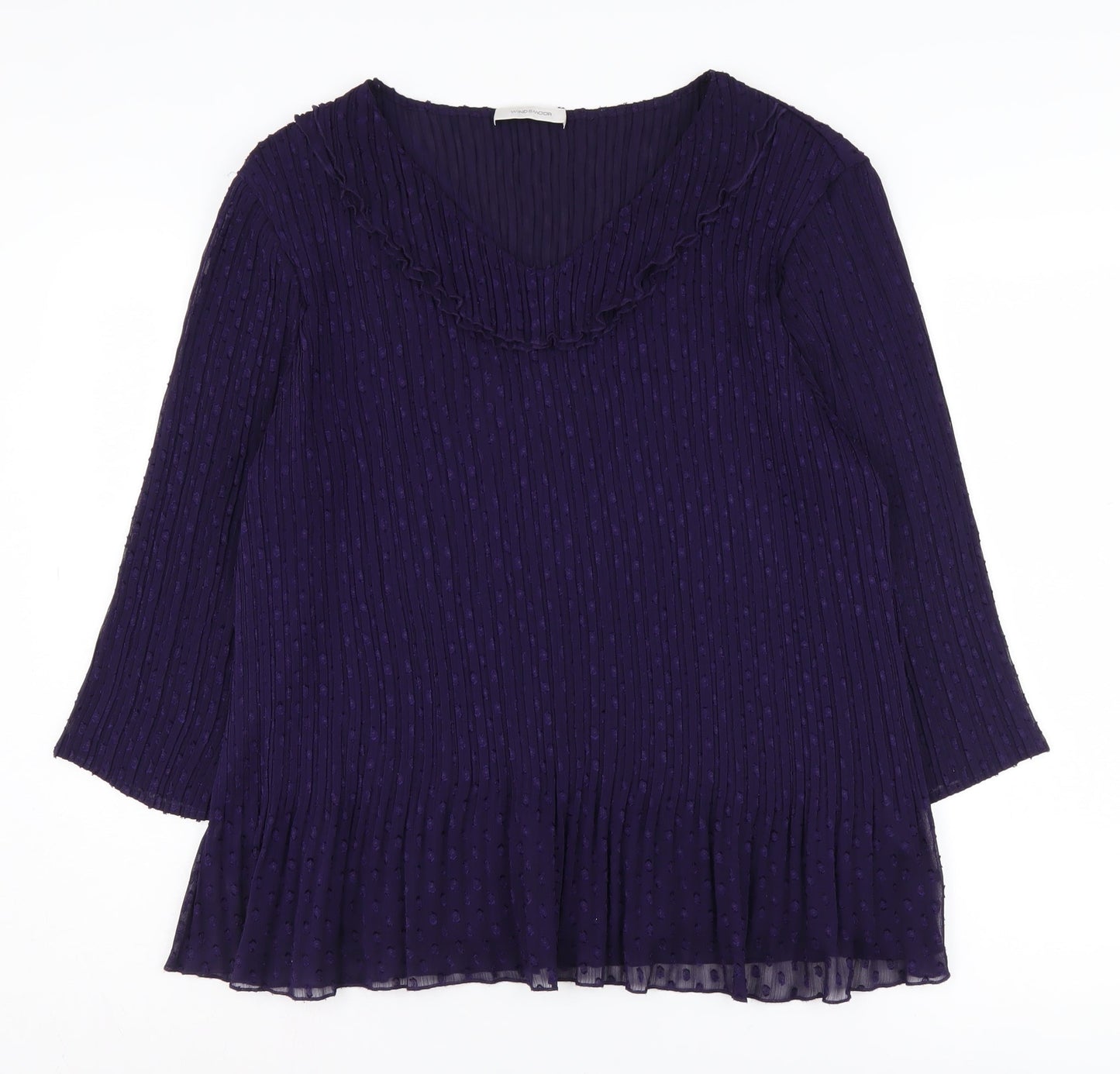 Windsmoor Women's Purple Tunic Blouse, Regular Fit, L