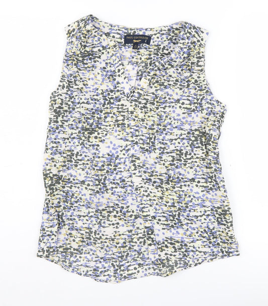 Paul Costelloe Women's Multicoloured Linen Blouse