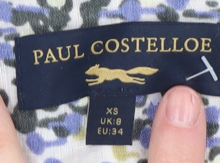 Paul Costelloe Women's Multicoloured Linen Blouse