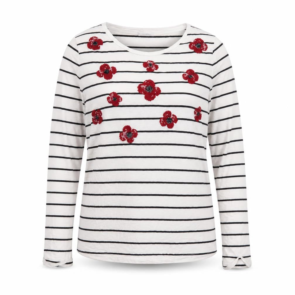 Marks and Spencer Women White Embroidered Pullover 16