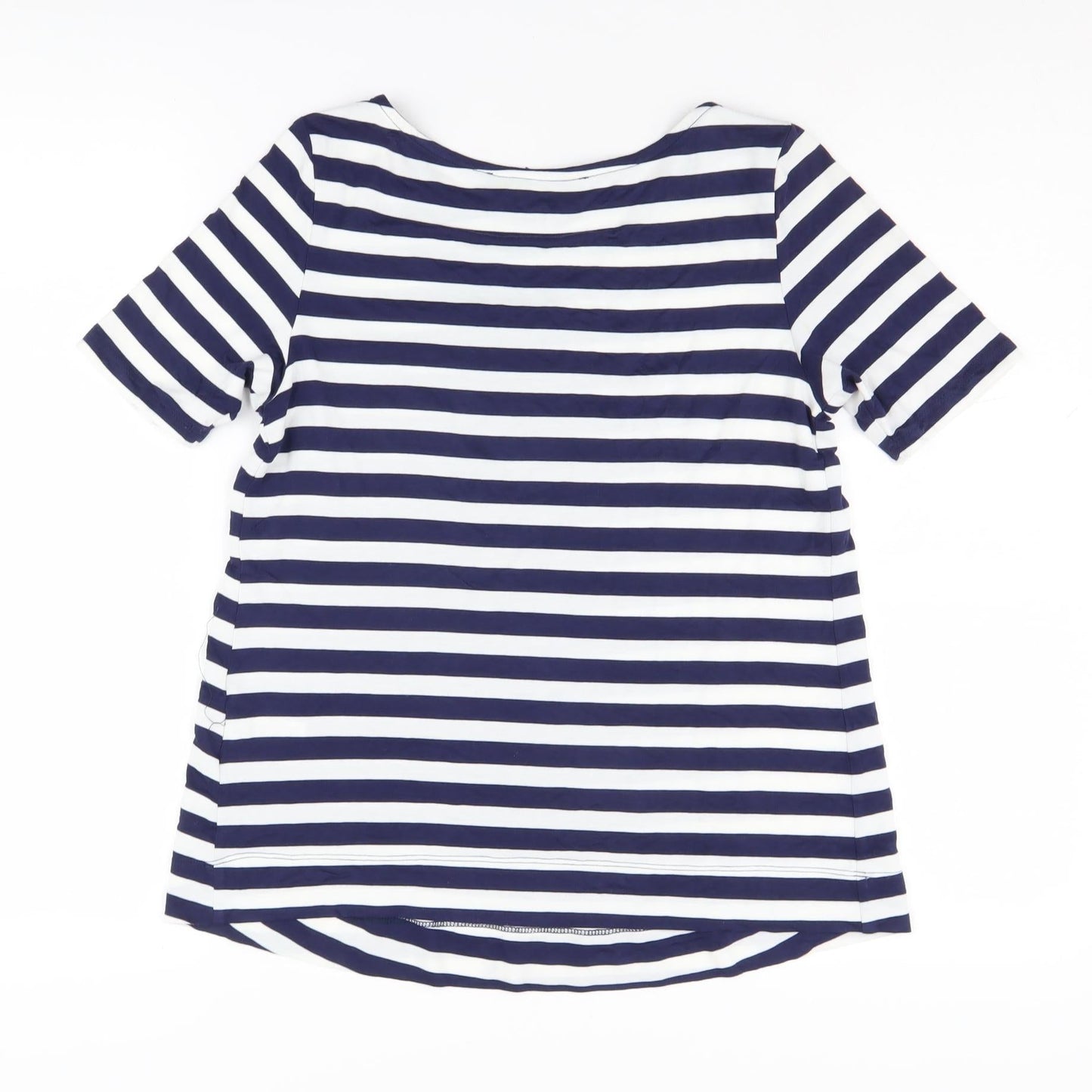 Blooming Marvellous Women’s Blue Striped T-Shirt, Size 8
