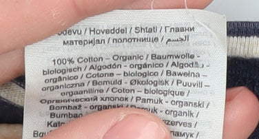 Jack & Jones Men's Blue Striped Slim Fit T-Shirt, S