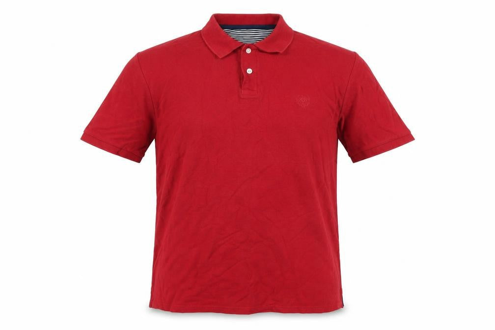 Atlantic Bay Men's Red Polo Shirt L Cotton