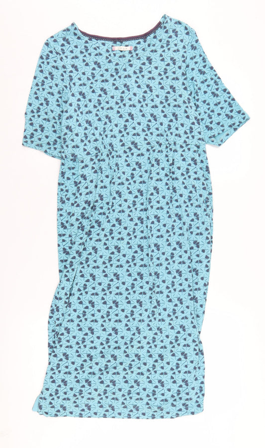 White Stuff Women's Blue Geometric Dress Size 10