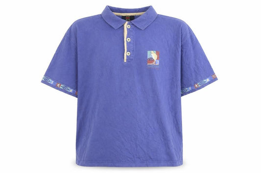 New Zealand Says Men's Purple Polo Shirt Size M