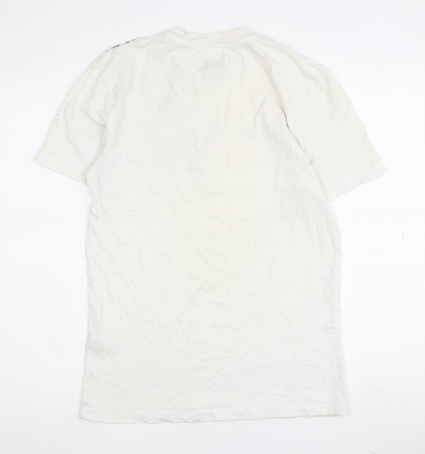River Island White Floral T-Shirt, Size S, Unisex