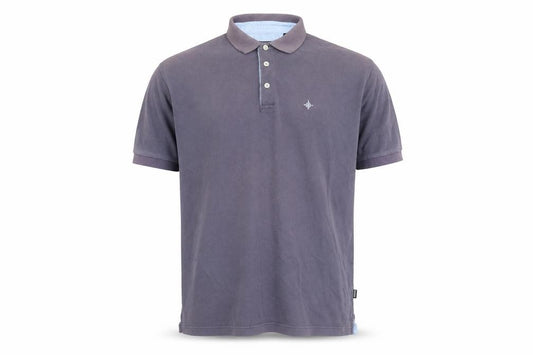 Maine New England Men's Grey XL Cotton Polo Shirt