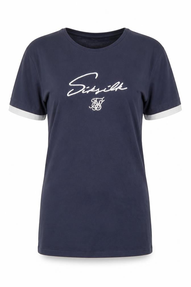 SikSilk Unisex Black T-Shirt, Short Sleeve, Size S