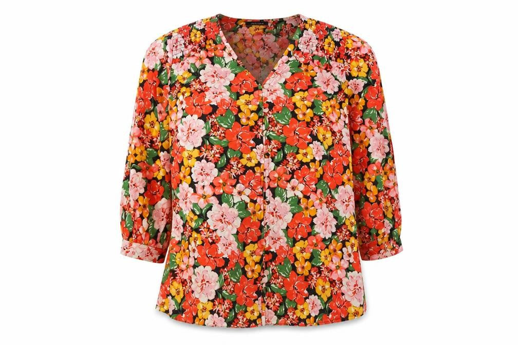 Womens UK Size 12 JD Williams Multicoloured Polyester Blouse