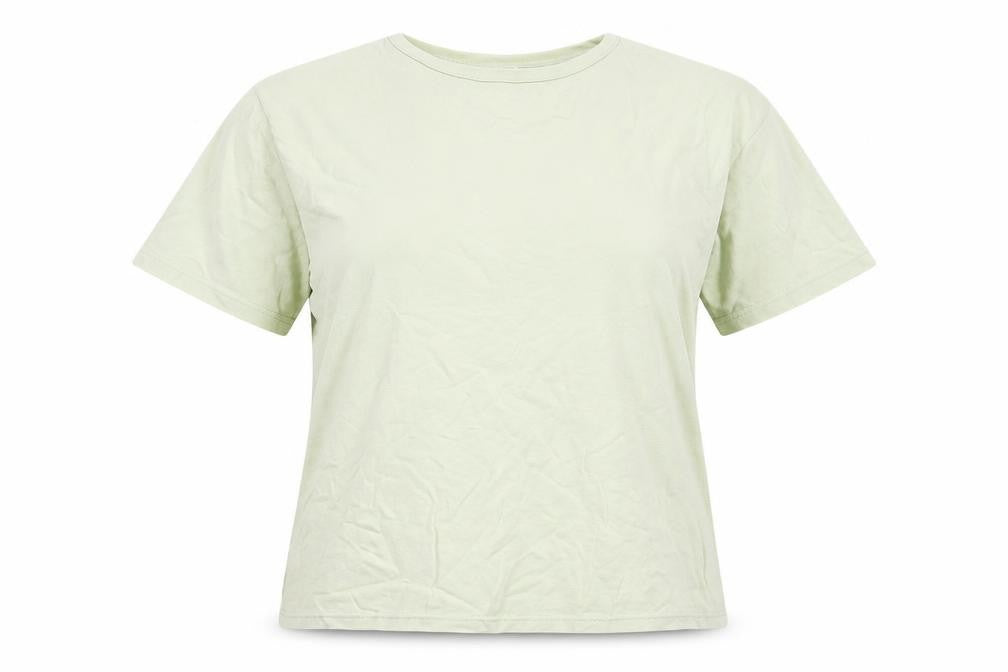 Womens UK Size L EWM Green 100% Cotton T-Shirt