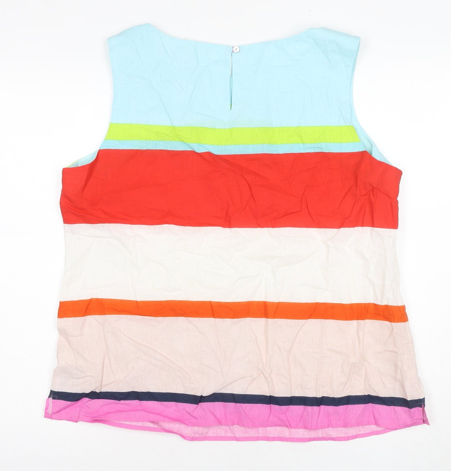 Willow Bay Women's Multicoloured Striped Tunic Blouse