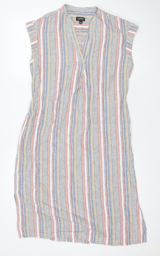 Jones New York Women's Multicoloured Striped Shift Dress