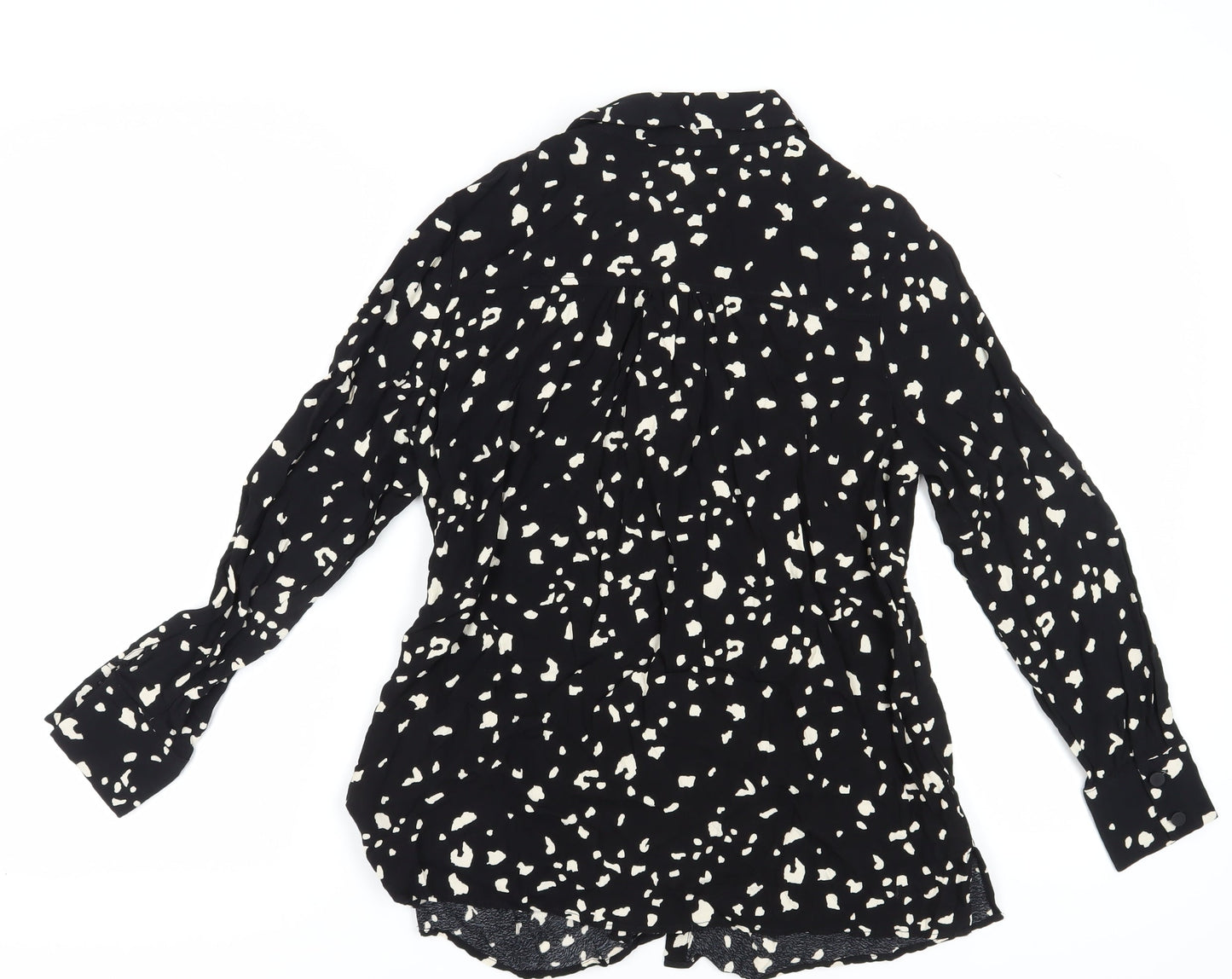 Sonder Studio Women’s Black Animal Print Blouse, Size 16