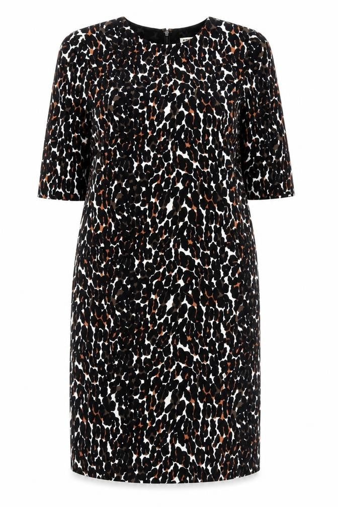 Whistles Women's Animal Print Sheath Dress UK 6