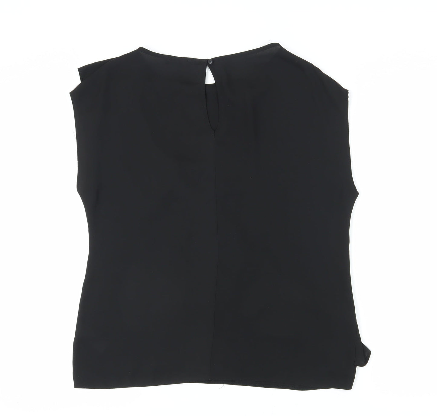 Wallis Women’s Black Sleeveless Ringer Blouse Size 12