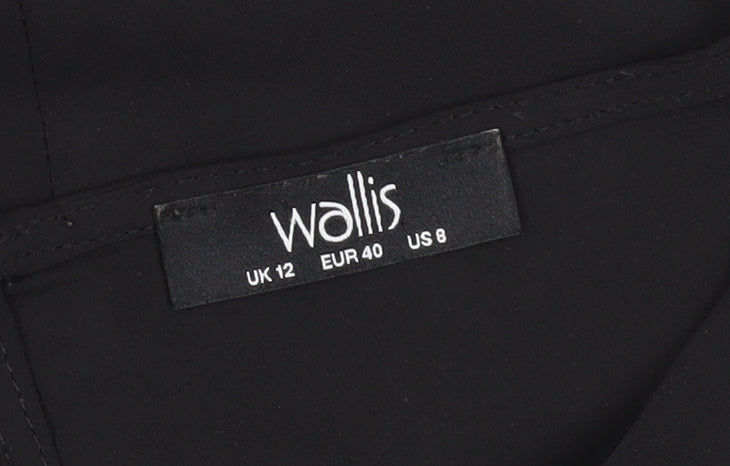 Wallis Women’s Black Sleeveless Ringer Blouse Size 12