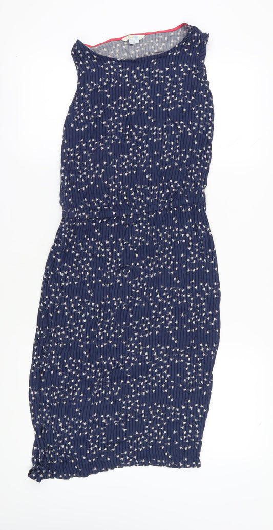 Boden Women Blue Floral Sheath Dress Size 10