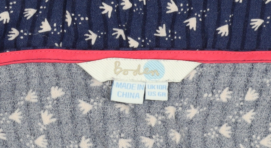 Boden Women Blue Floral Sheath Dress Size 10