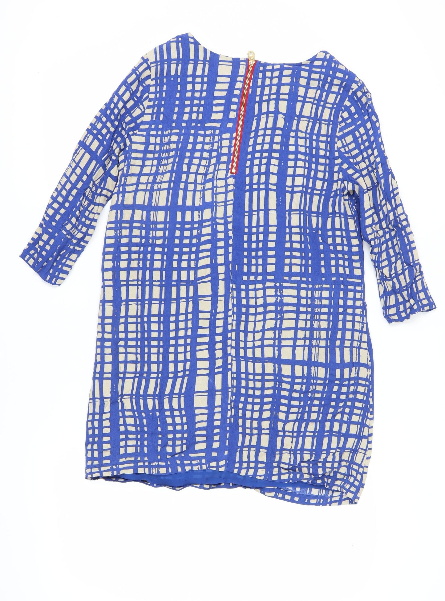 Joules Women's Blue Geometric Dress UK 12