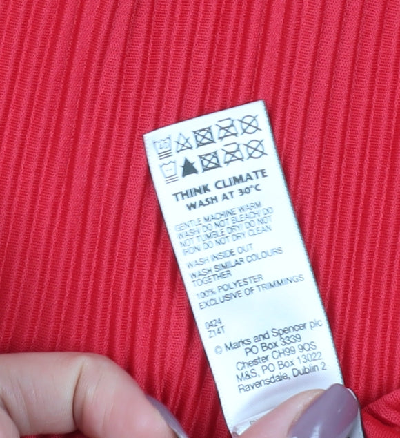 Marks and Spencer Women's Red Blouse