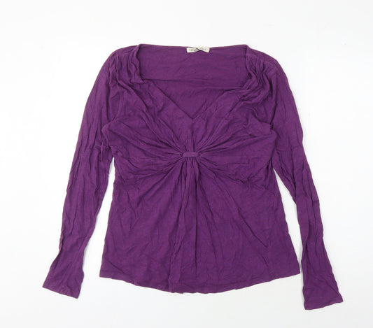 Laura Ashley Women’s Purple Wrap Blouse Size 16
