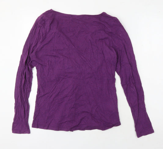 Laura Ashley Women’s Purple Wrap Blouse Size 16