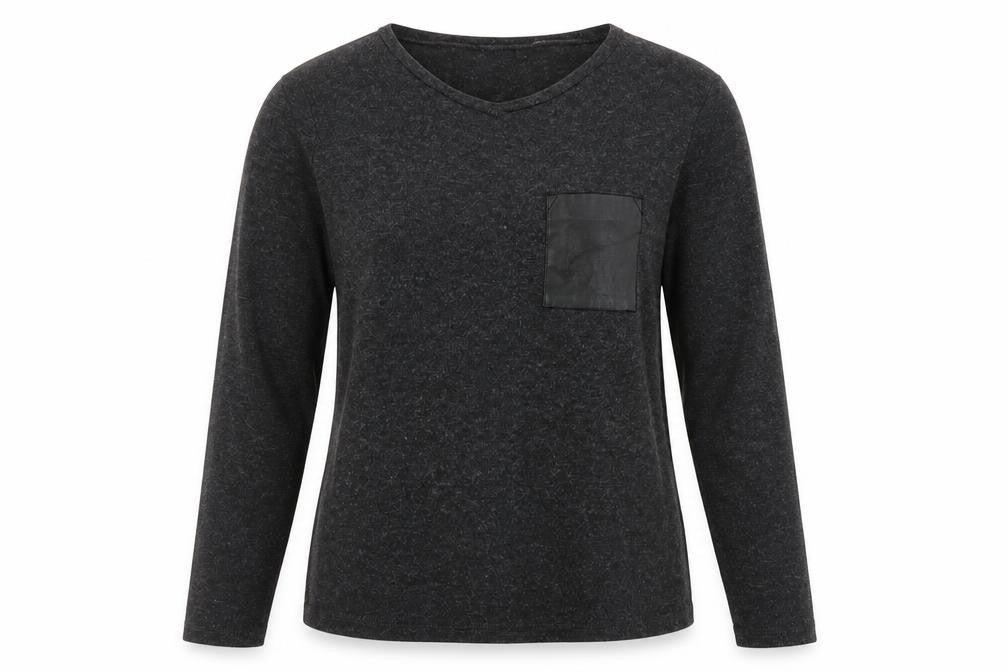 Zara Womens Black Long Sleeve Top L