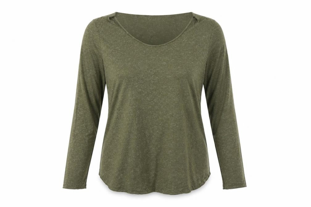 Womens UK Size XL VERO MODA Green Cotton Blend T-Shirt