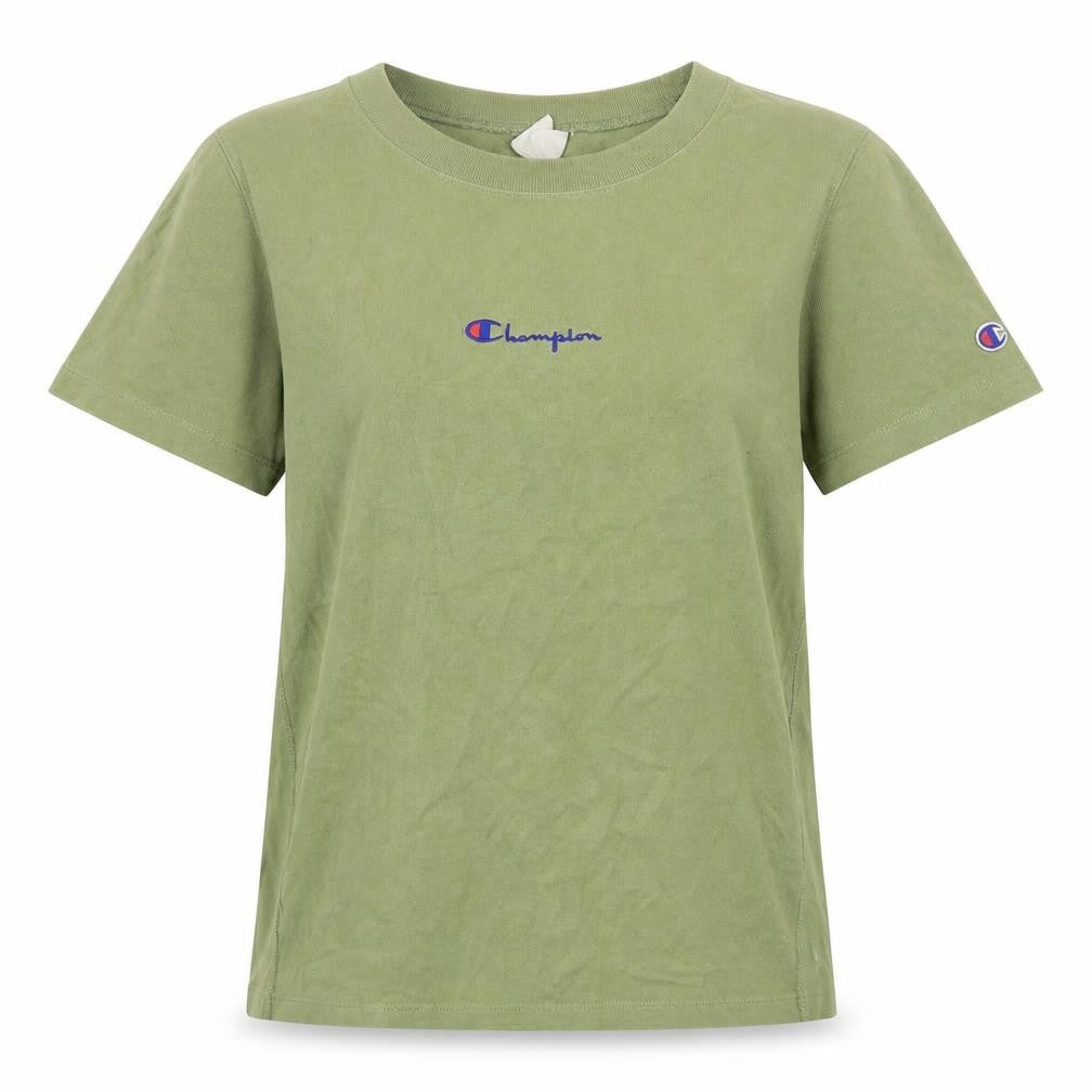 Womens UK Size S Champion Green Cotton T-Shirt