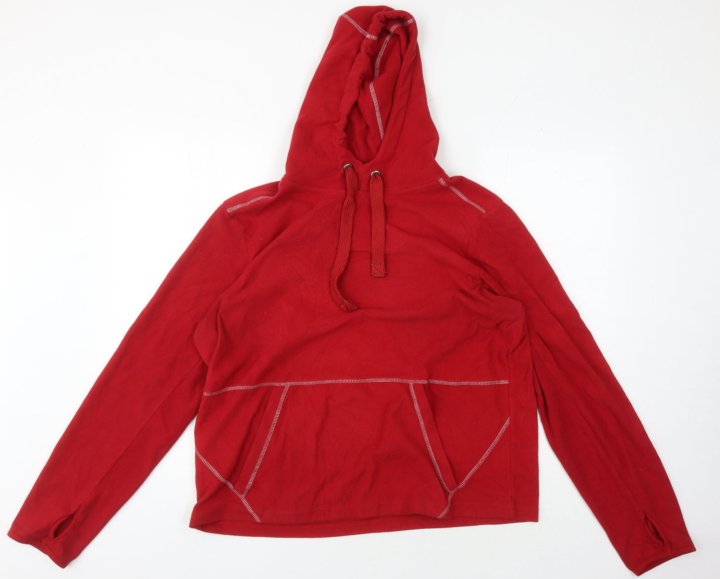 Crane Unisex Red Pullover Hoodie M