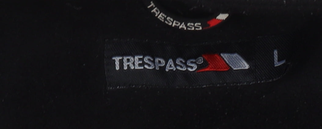 Trespass Men's Black Fleece Jacket - Size L, Casual Outdoor